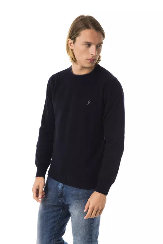 Blue Wool Men Sweater Uominitaliani