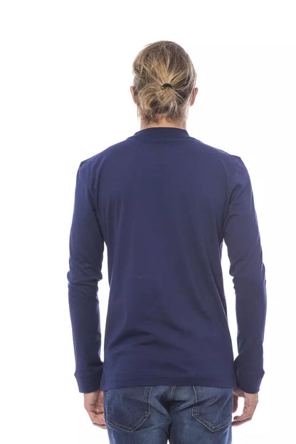 Blue Cotton Men's Sweater Verri