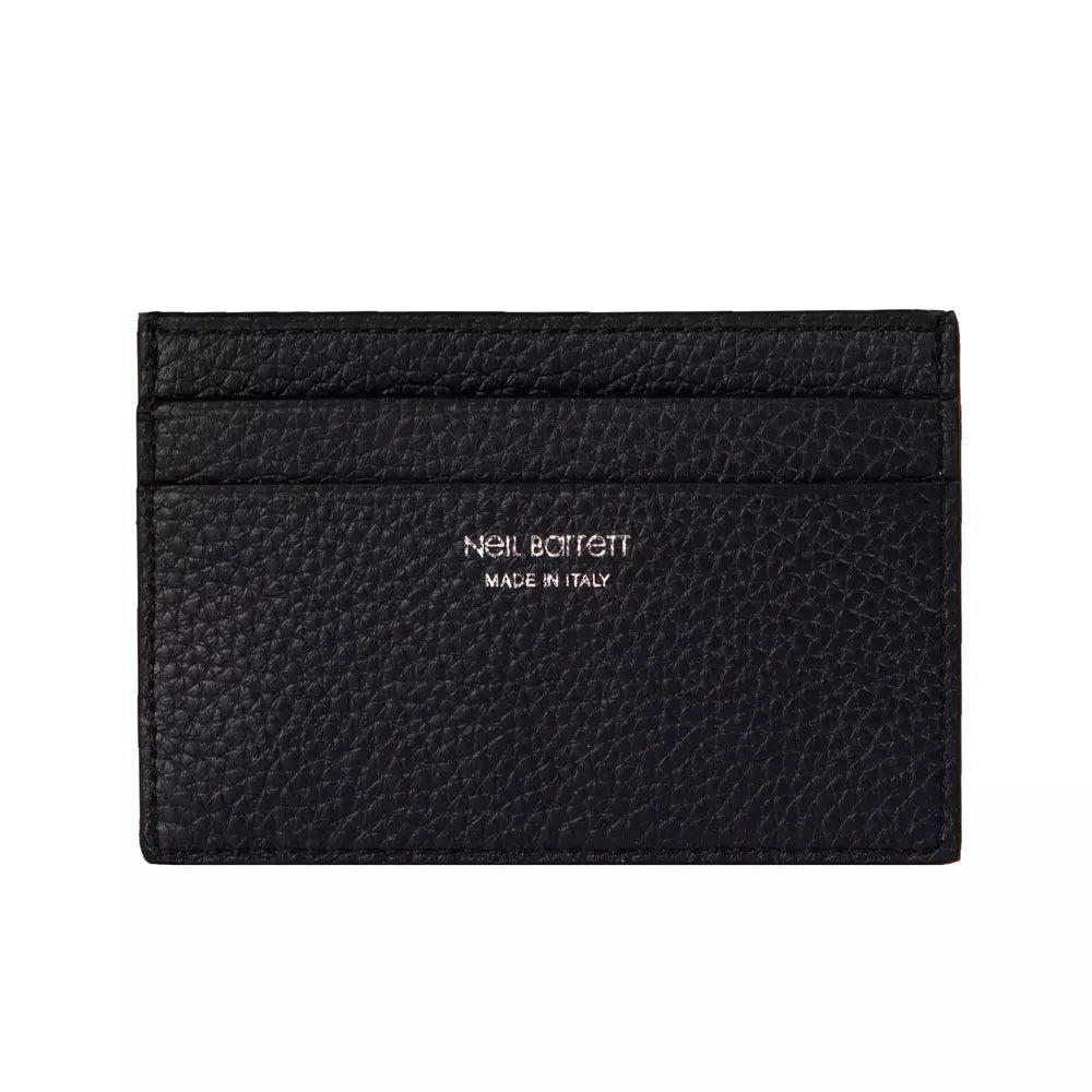 Black Leather Men Wallet Neil Barrett