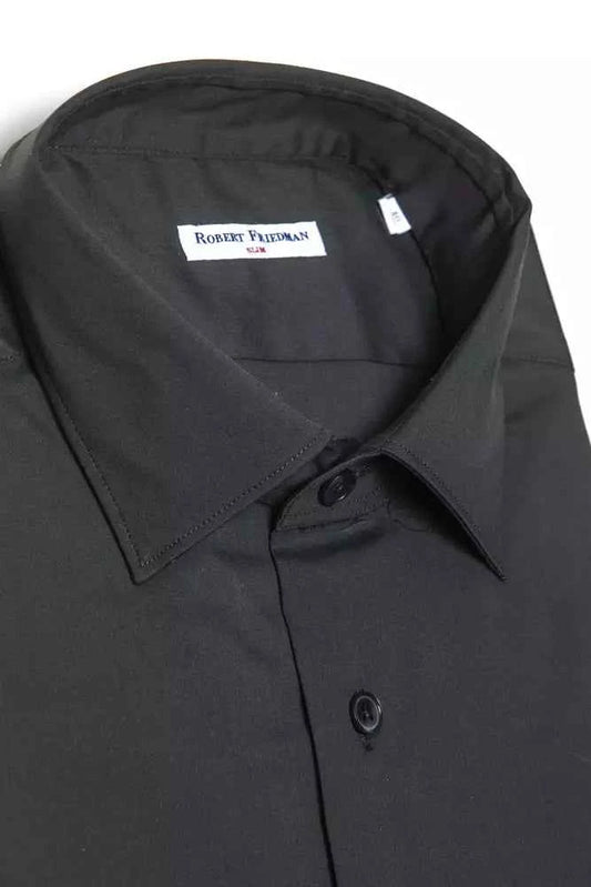 Grey Cotton Men Shirt