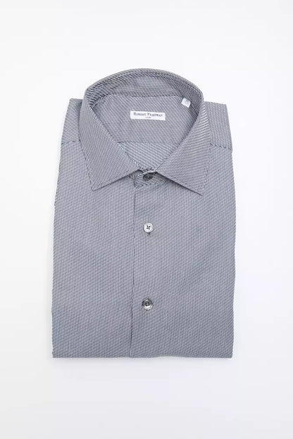 Blue Cotton Men Shirt