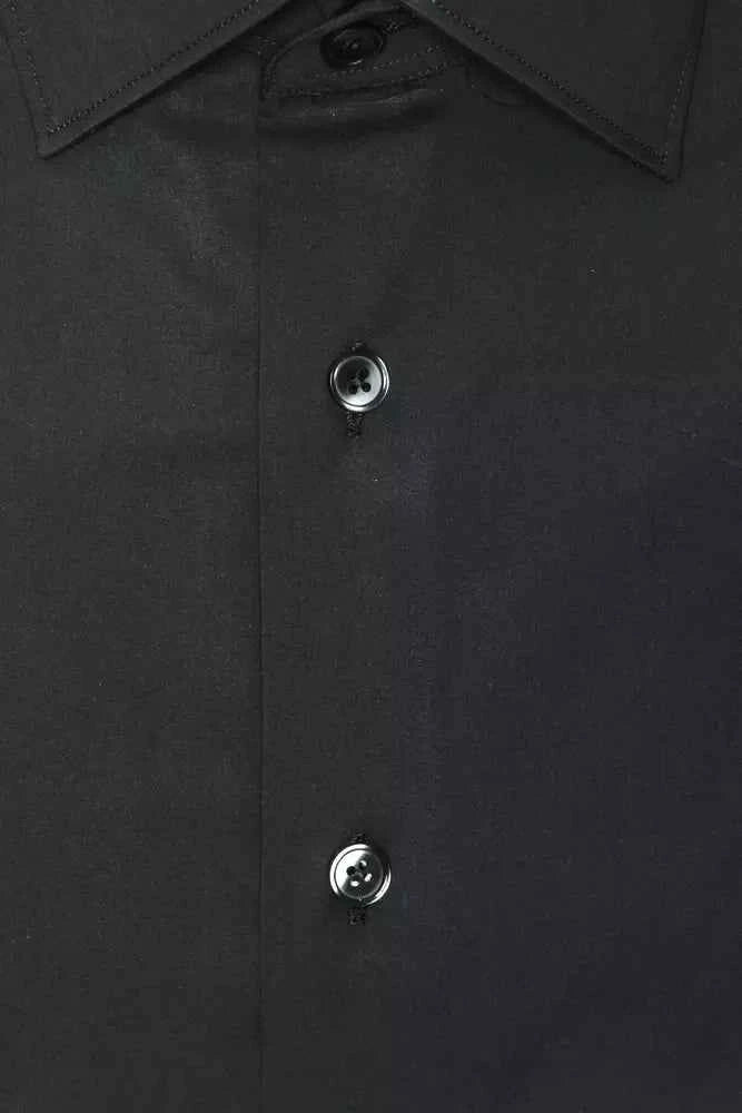 Grey Cotton Men Shirt