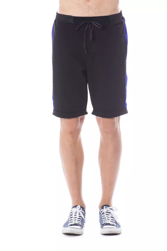 Black Cotton Men's Short Verri