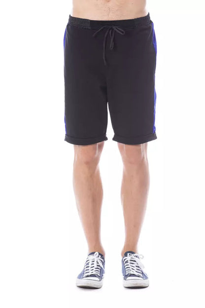 Black Cotton Men's Short Verri