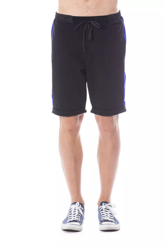 Black Cotton Men's Short Verri