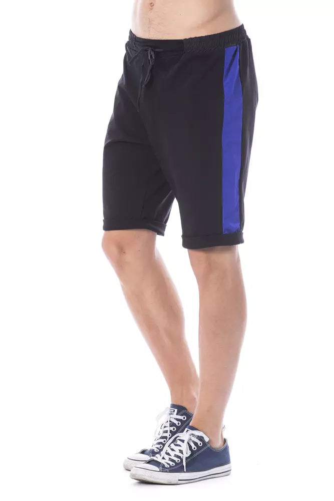 Black Cotton Men's Short Verri