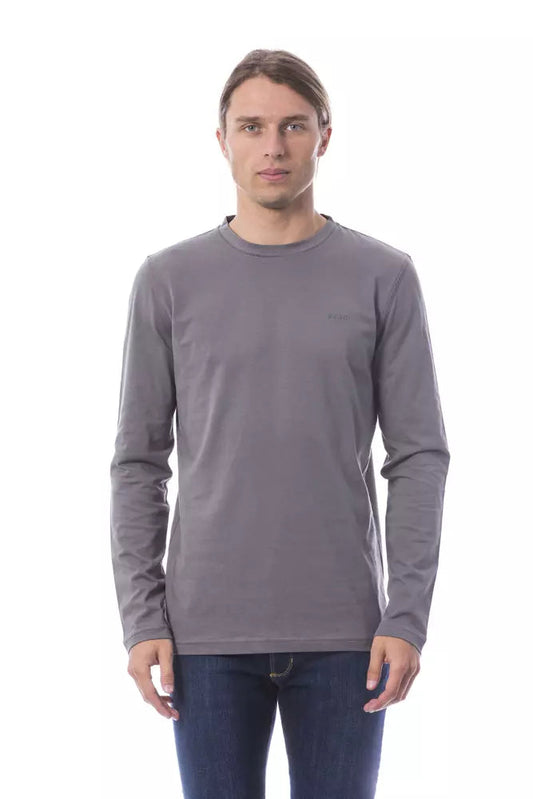 Gray Cotton Men's T-Shirt Verri