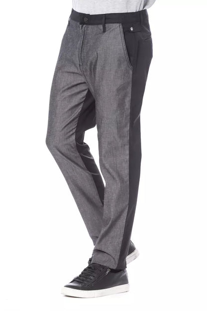 Black Cotton Men's Pant
