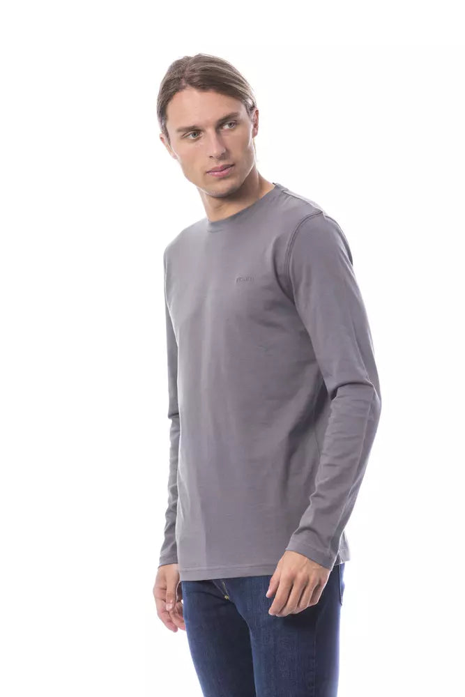 Gray Cotton Men's T-Shirt Verri