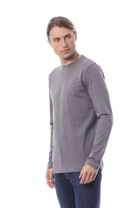 Gray Cotton Men's T-Shirt Verri
