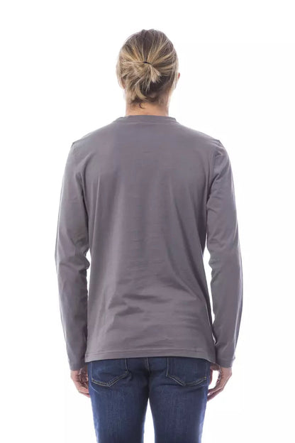 Gray Cotton Men's T-Shirt Verri