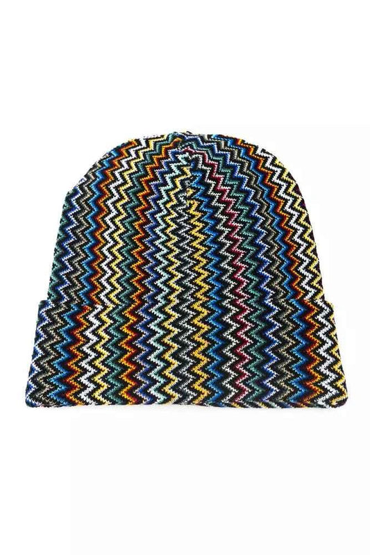Multicolor Wool Men Hat