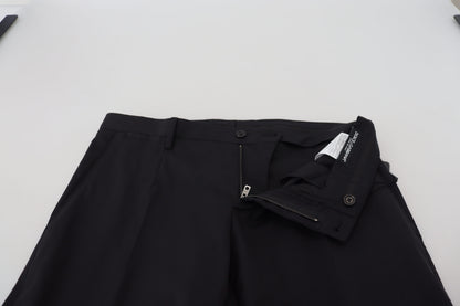 Black Wool Chino Formal Pants