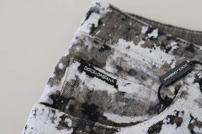 Multicolor Cotton Tie Dye Skinny Denim Jeans