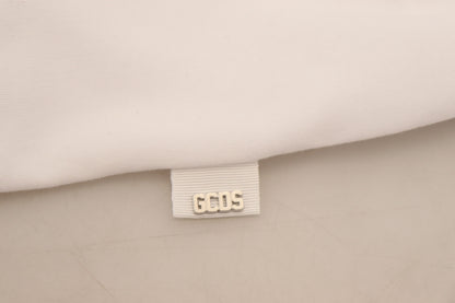 White Logo Print Cotton Short Sleeves T-shirt