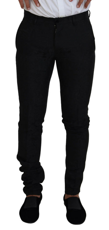 Black Polyester Men 2 Piece MARTINI Suit