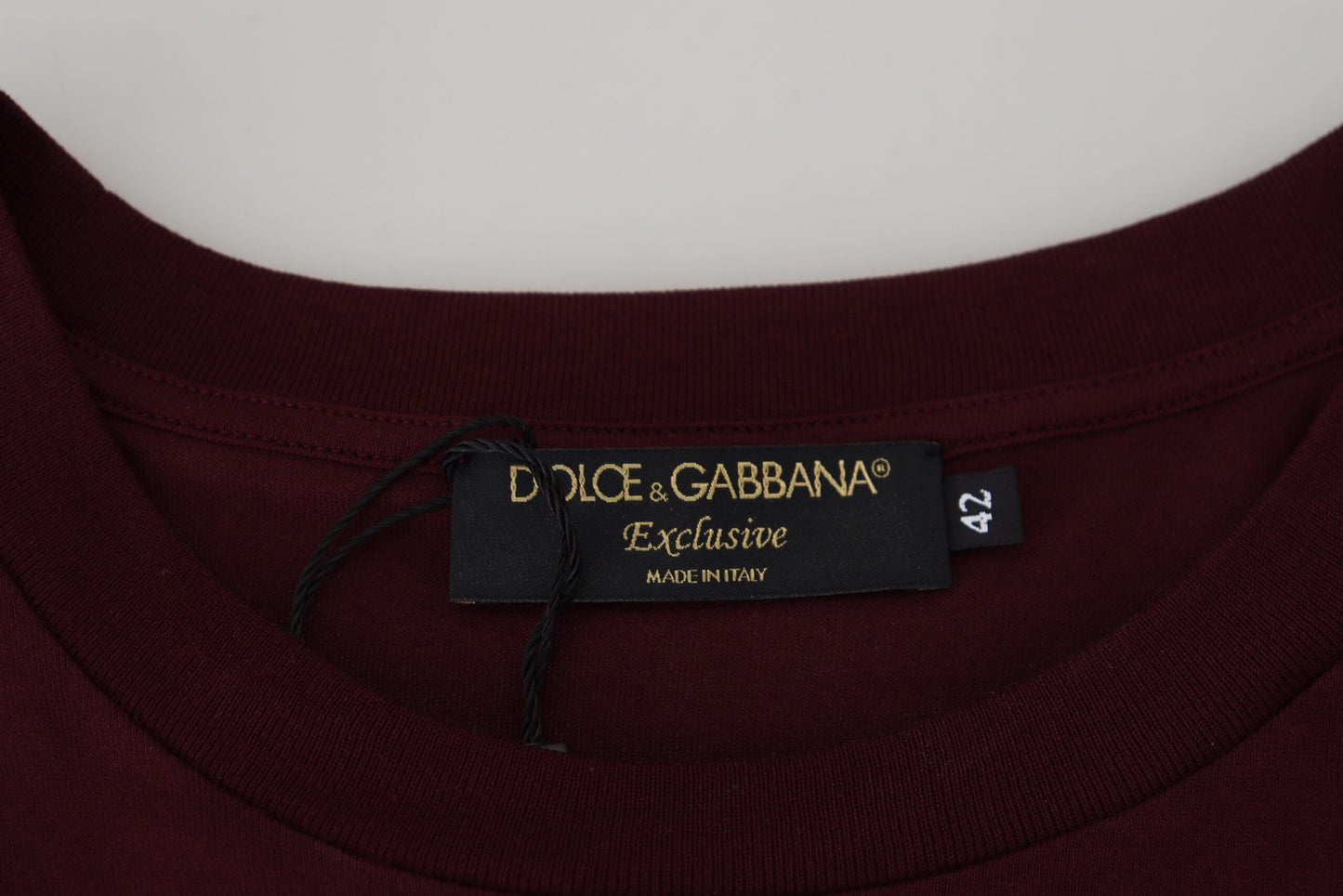 Maroon Printed Short Sleeves Men T-shirt
