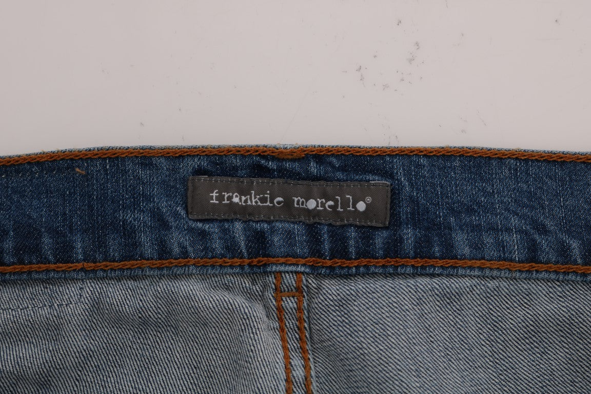 Blue Wash Torn Dunfermile Slim Fit Jeans Frankie Morello