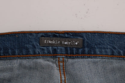 Blue Wash Torn Dunfermile Slim Fit Jeans Frankie Morello