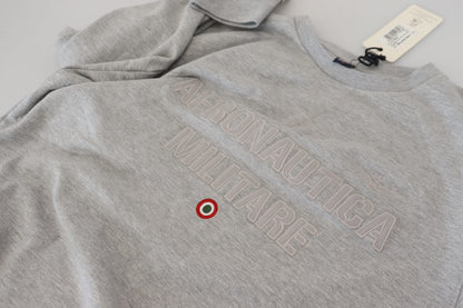 Gray Men Pullover Sweatshirt Sweater