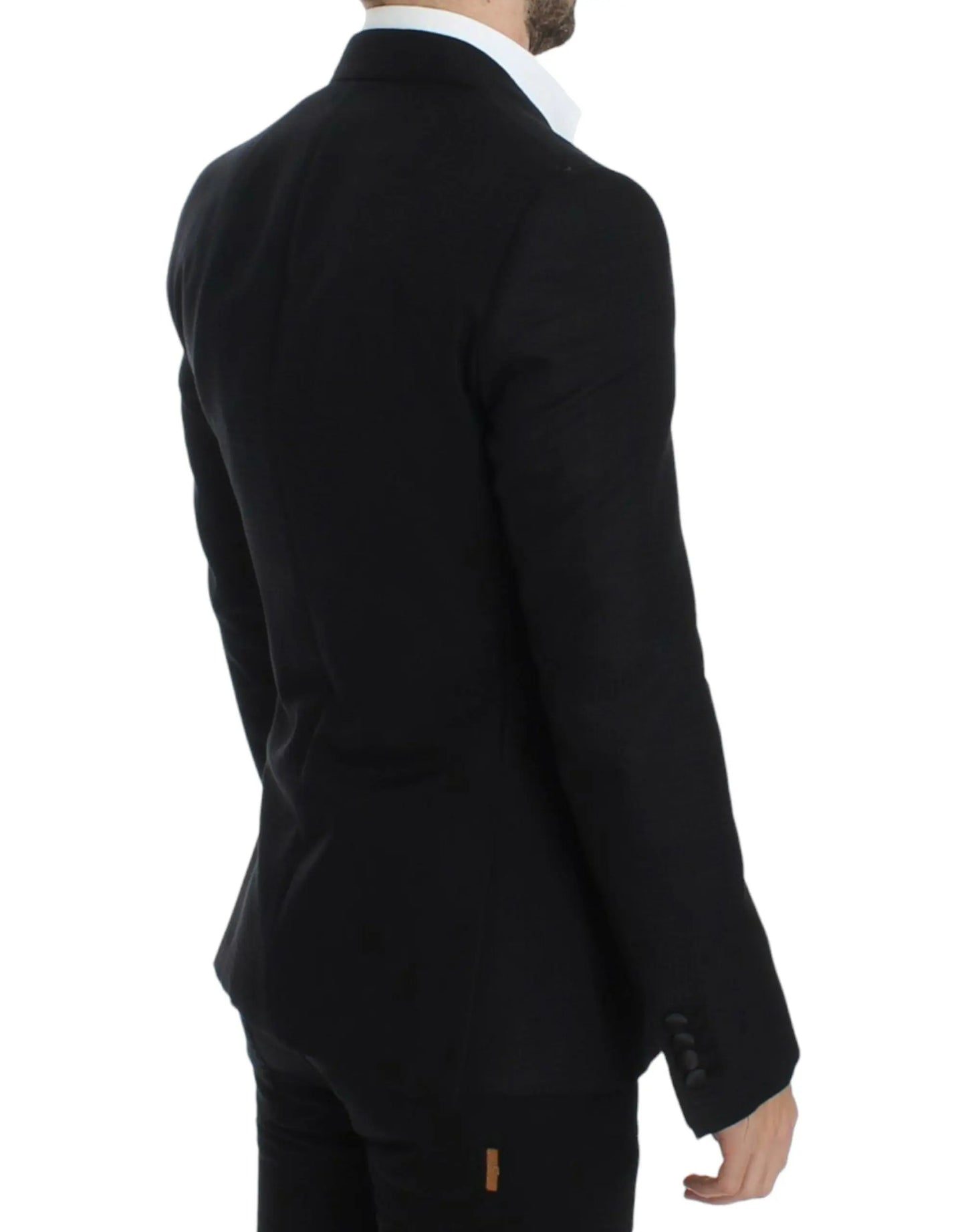 Black wool silk SICILIA blazer Dolce & Gabbana