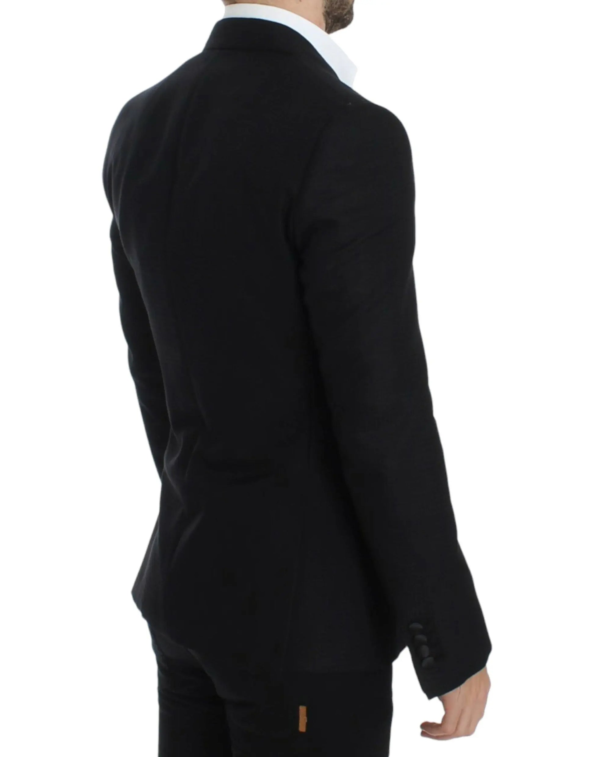 Black wool silk SICILIA blazer Dolce & Gabbana