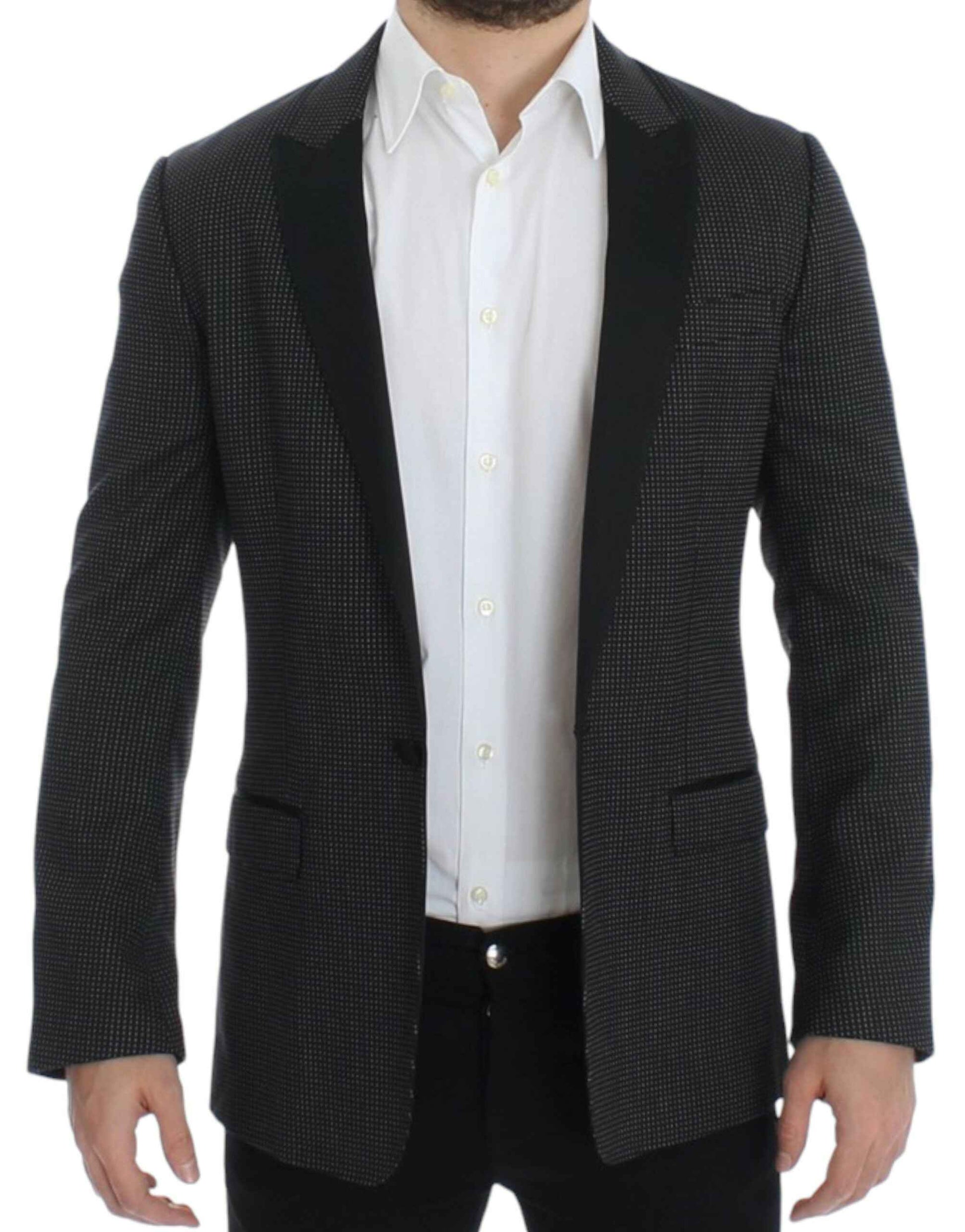 Black wool slim MARTINI blazer