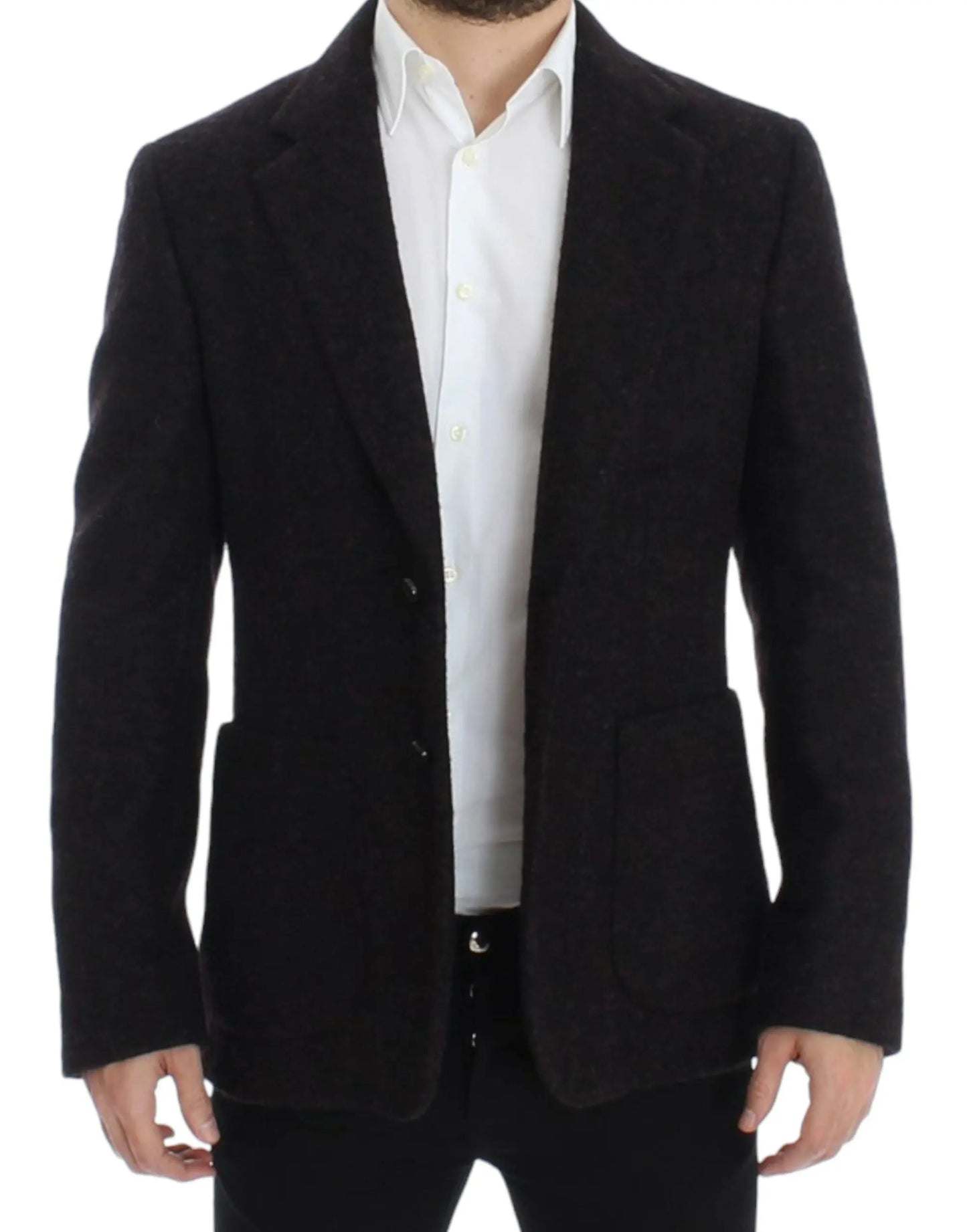 Bordeaux alpaga two button blazer Dolce & Gabbana