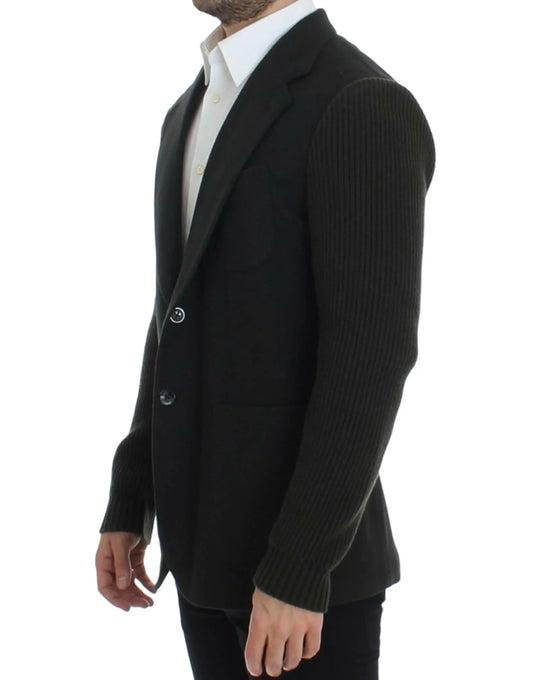 Green cashmere two button blazer Dolce & Gabbana