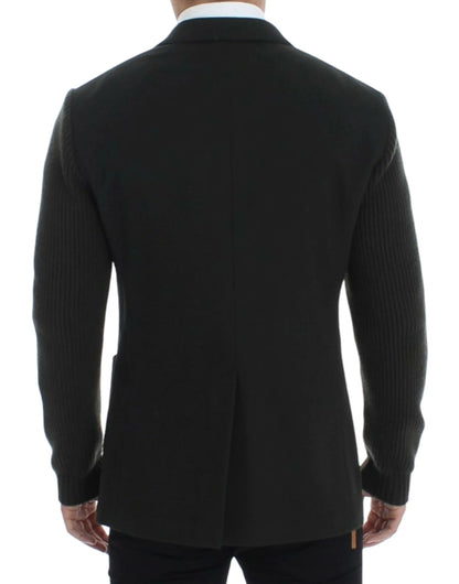 Green cashmere two button blazer Dolce & Gabbana