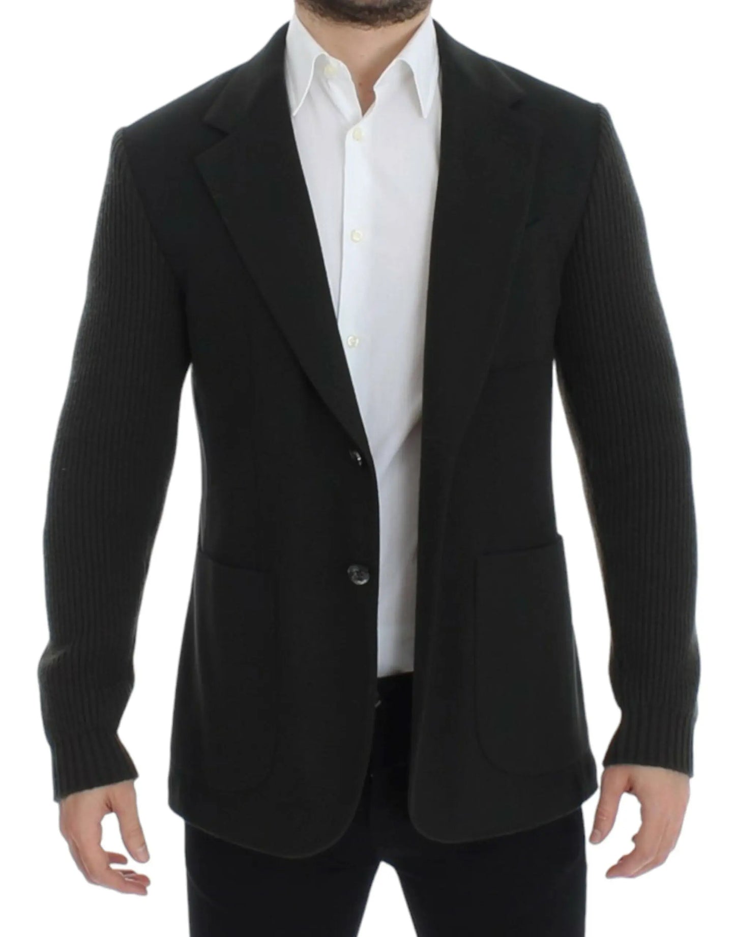 Green cashmere two button blazer Dolce & Gabbana