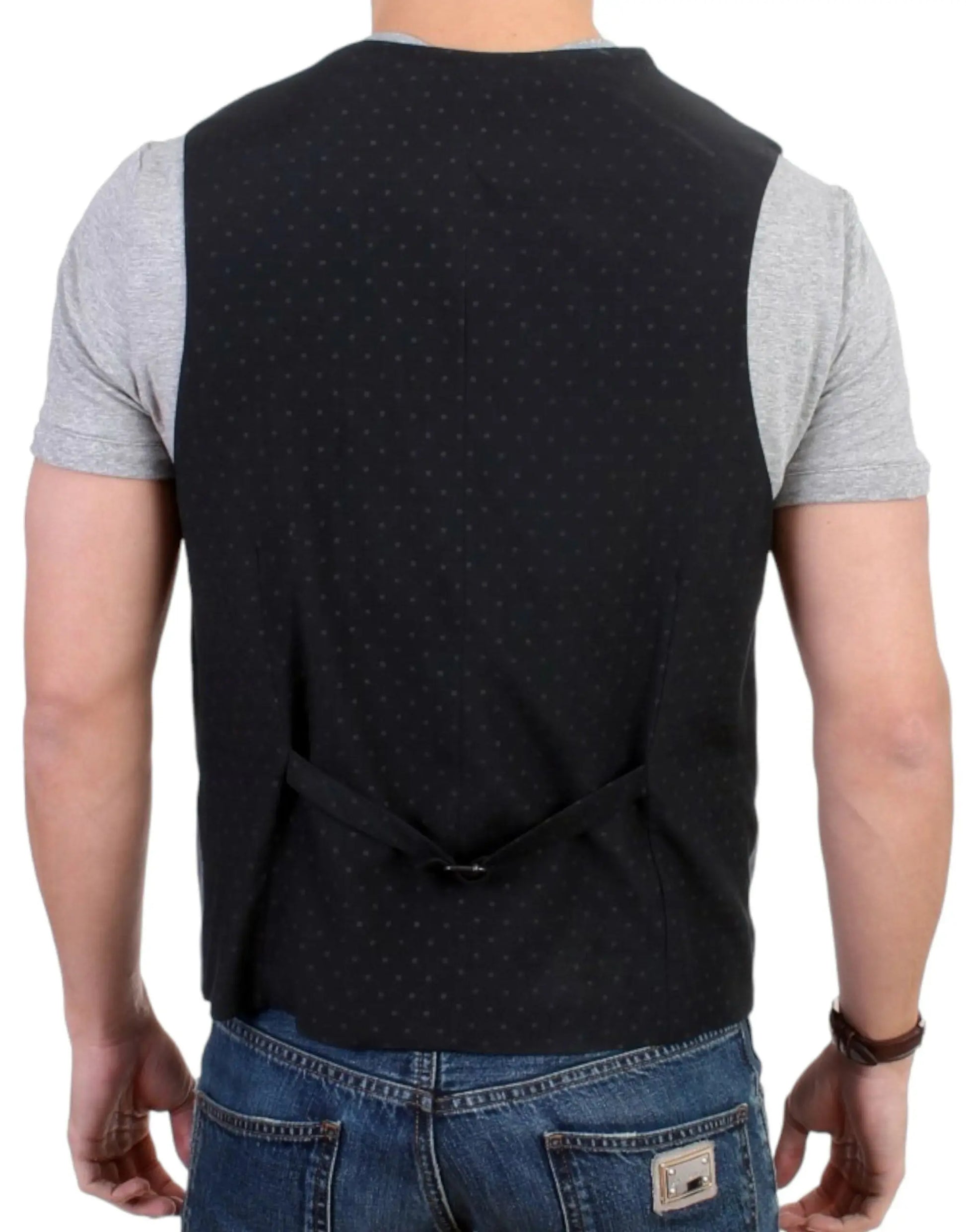 Gray cotton blend casual vest Costume National
