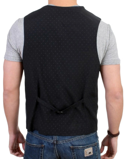 Gray cotton blend casual vest Costume National