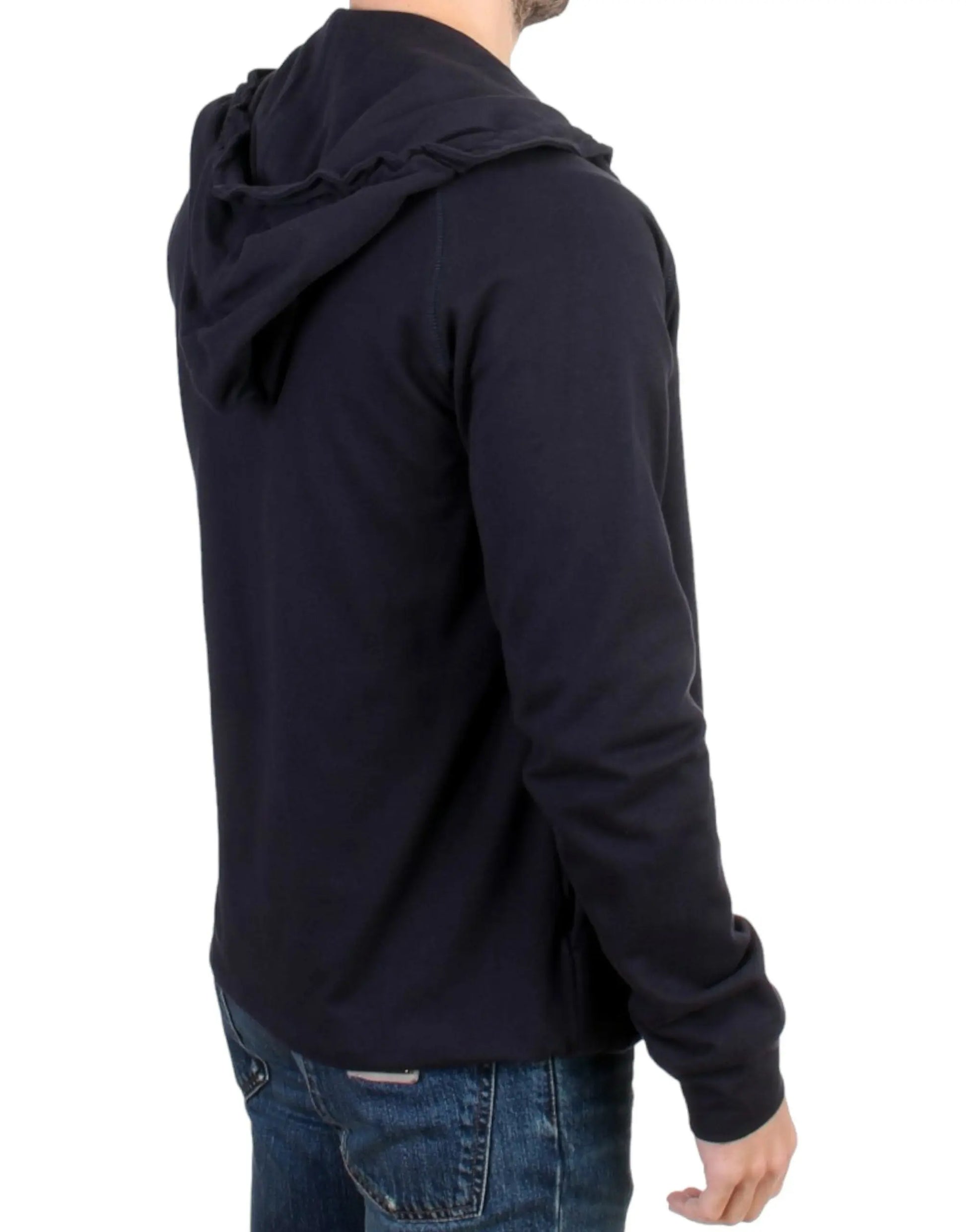Blue hooded cotton sweater Costume National