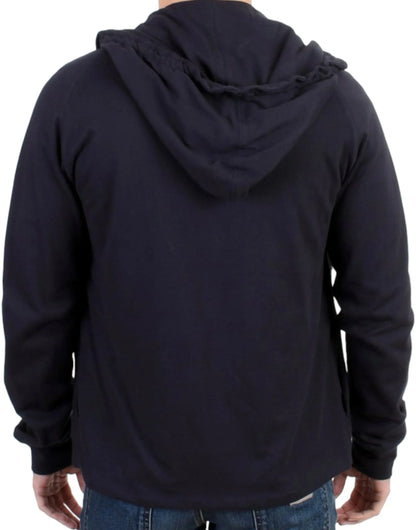 Blue hooded cotton sweater Costume National