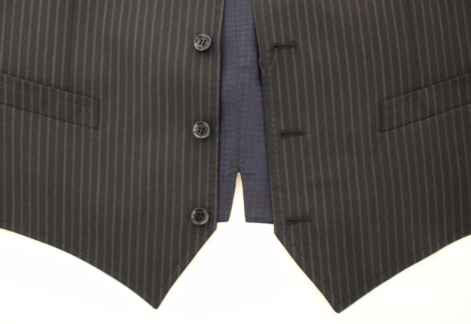 Gray Stretch Formal Dress Vest Gilet Dolce & Gabbana