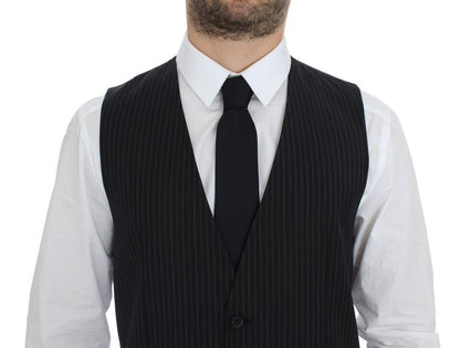 Gray Stretch Formal Dress Vest Gilet Dolce & Gabbana