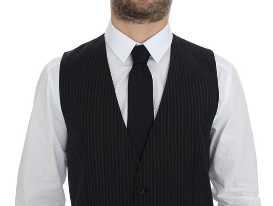 Gray Stretch Formal Dress Vest Gilet Dolce & Gabbana