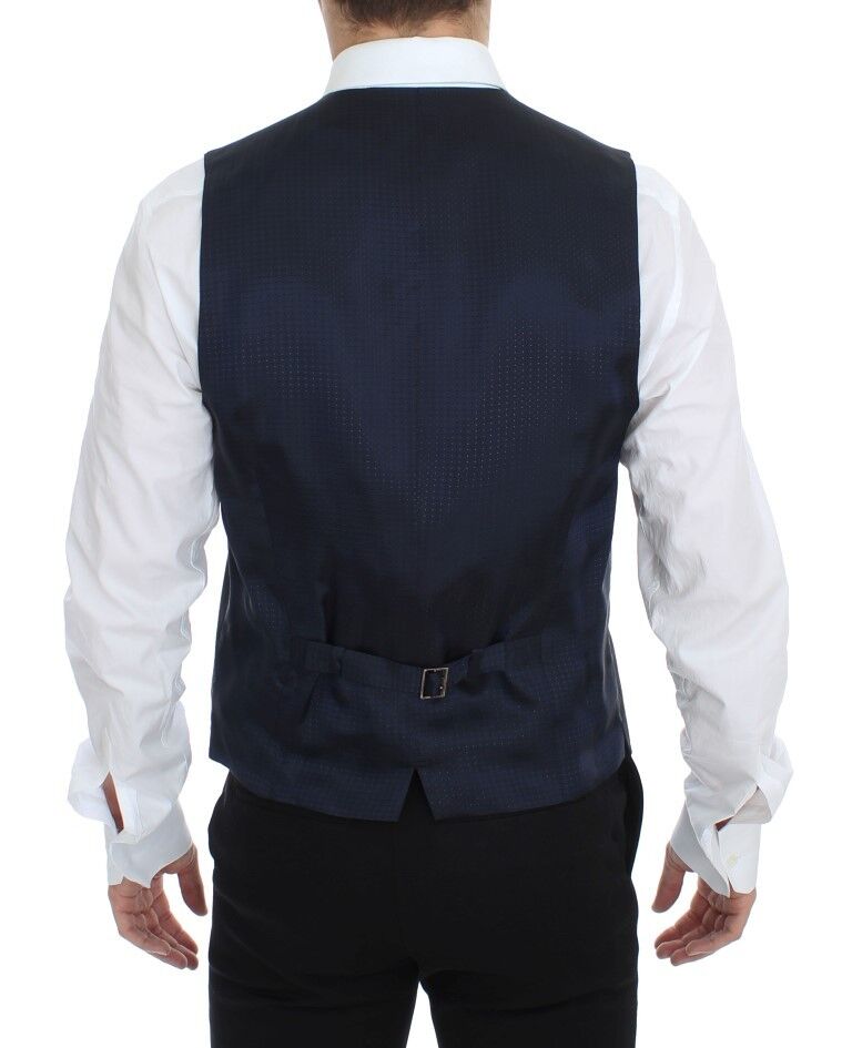 Gray Stretch Formal Dress Vest Gilet Dolce & Gabbana