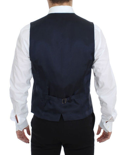 Gray Stretch Formal Dress Vest Gilet Dolce & Gabbana