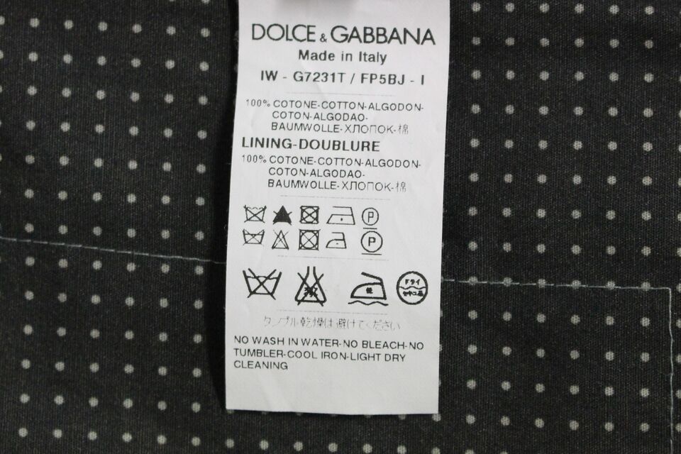 Gray Polka Dot Dress Vest Gilet Weste Dolce & Gabbana