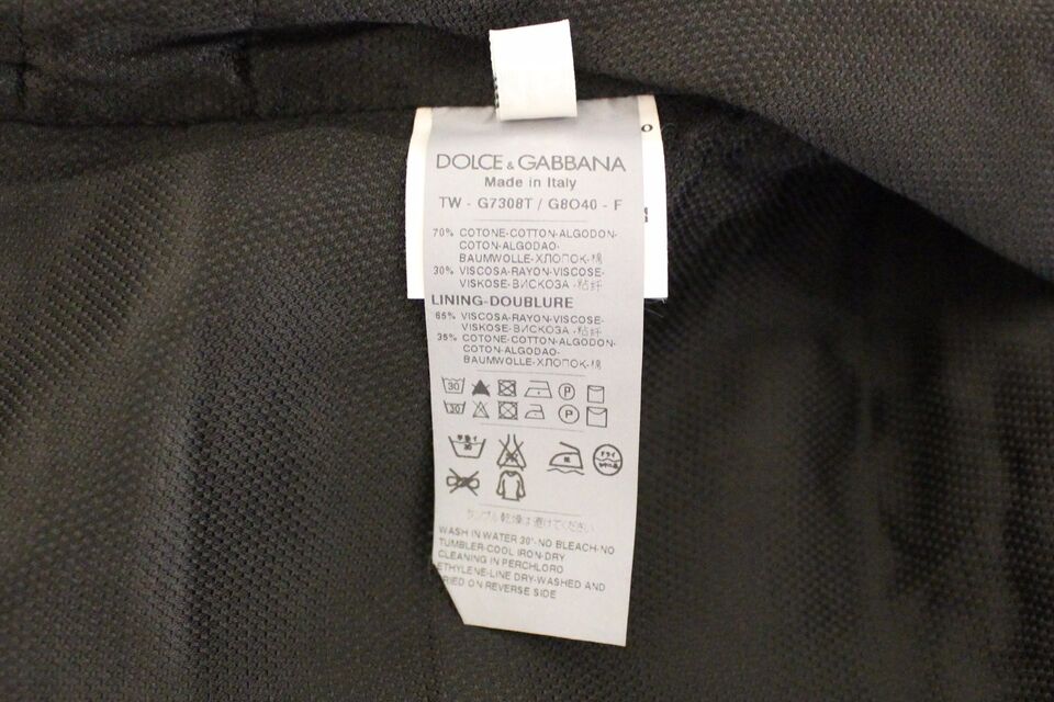 Black Cotton Blend Dress Vest Gilet Dolce & Gabbana