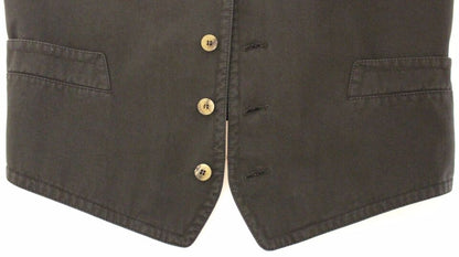 Black Cotton Blend Dress Vest Gilet Dolce & Gabbana