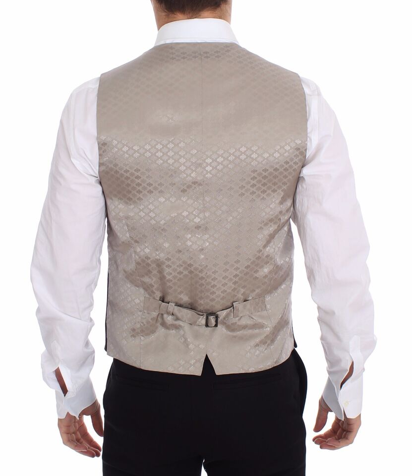 Black Cotton Dress Vest Blazer Jacket Dolce & Gabbana