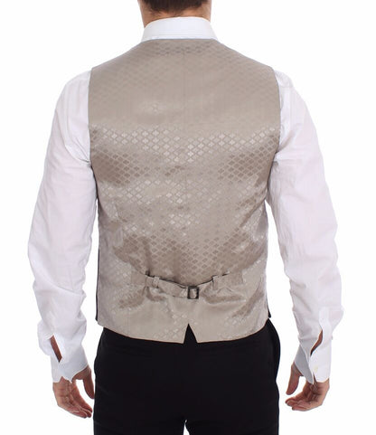 Black Cotton Dress Vest Blazer Jacket Dolce & Gabbana