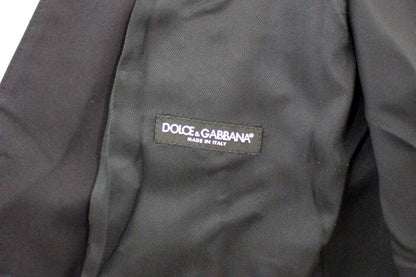 Blue Cotton Stretch Dress Vest Blazer Dolce & Gabbana