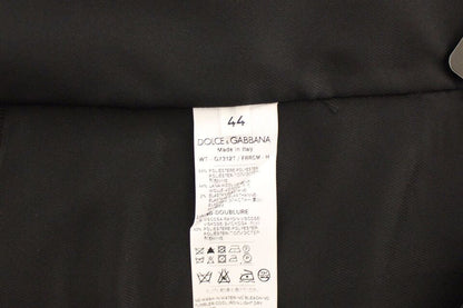 Gray Wool Stretch Dress Vest Blazer Dolce & Gabbana