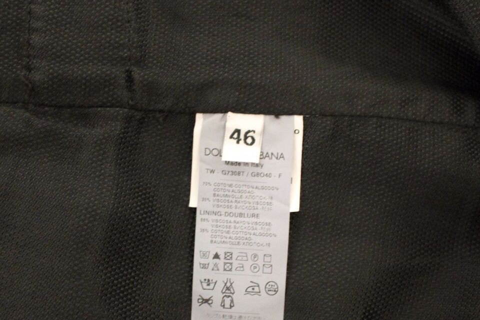 Black Cotton Viscose Dress Vest Blazer Dolce & Gabbana