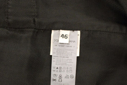 Black Cotton Viscose Dress Vest Blazer Dolce & Gabbana