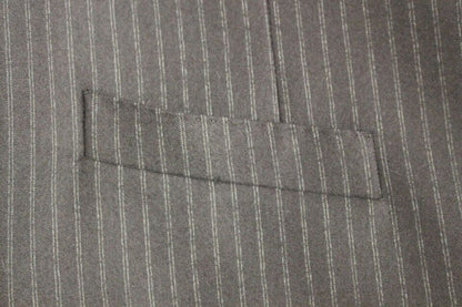 Black Striped Wool Single Breasted Vest Dolce & Gabbana